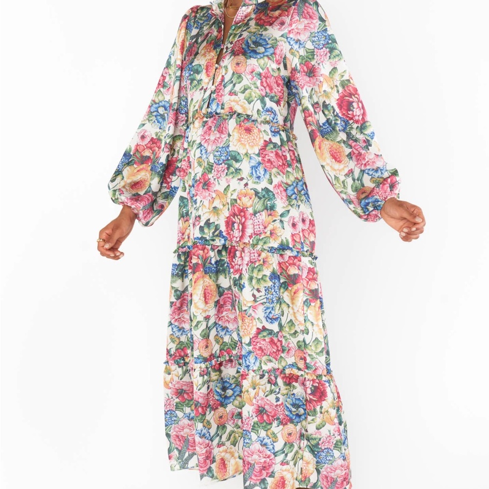 Show Me Your MuMu Vibrant Floral Midi Dress